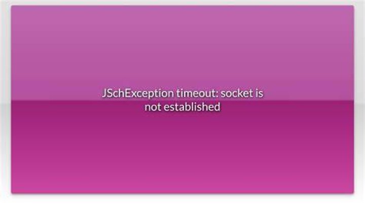 JSchException timeout: socket is not established
